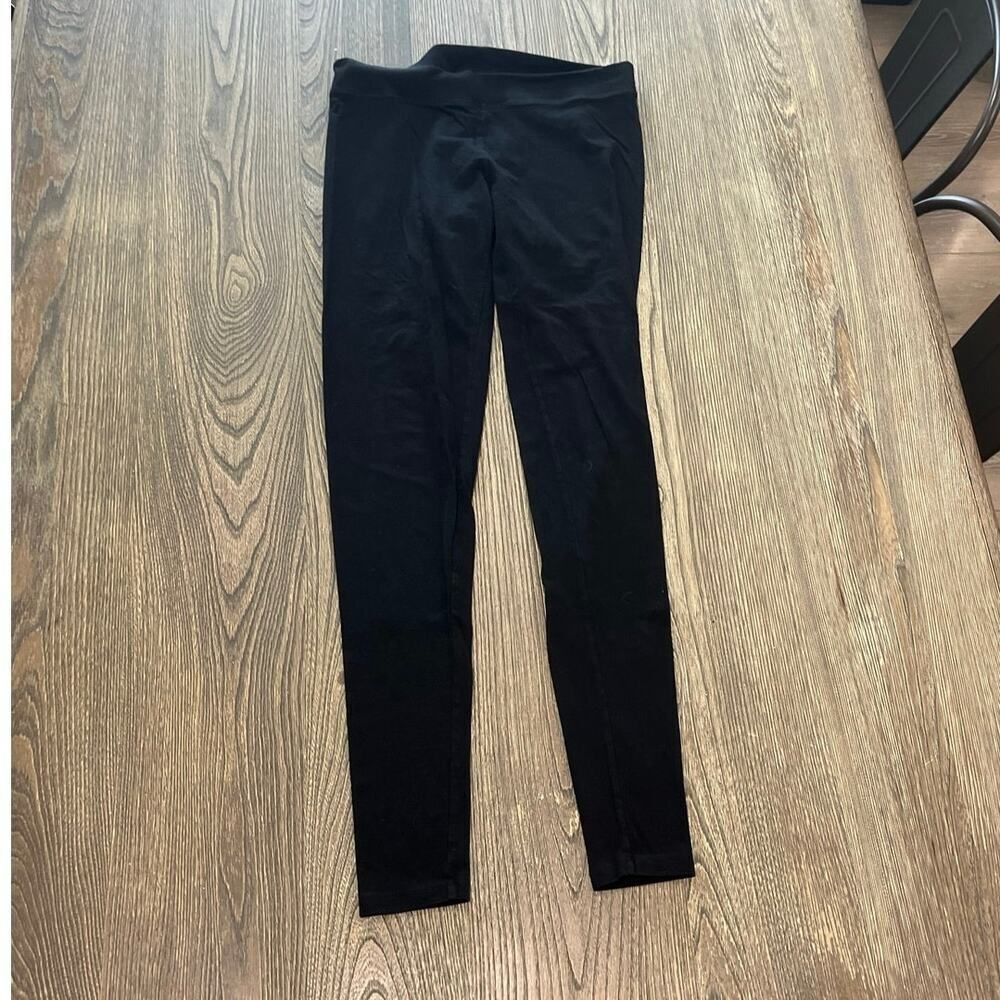 Gap Body Womens Pure Body Leggings High Rise Elastic Waist Pull-On Black Size S